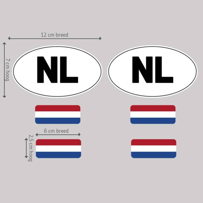 auto sticker NL camper tekst